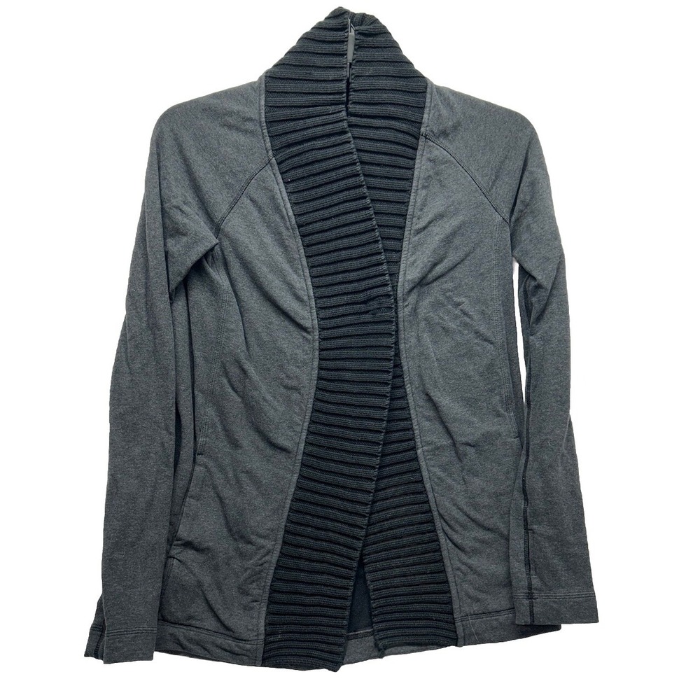 Lululemon Womens Size 8? Gray Long Sleeve Bliss Break Pullover Jacket (J7)